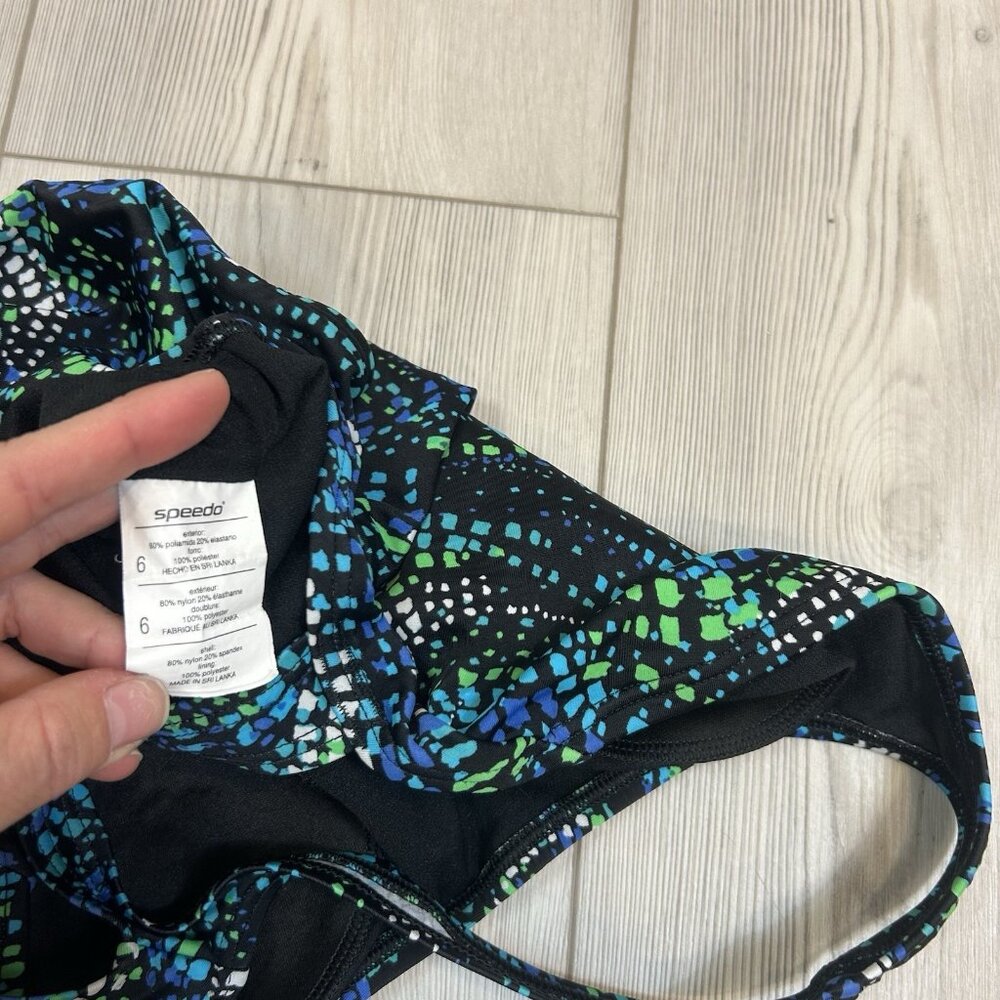 Speedo Womens Size 6 Racerback Athletic Training One Piece Swimsuit - Picture 10 of 11